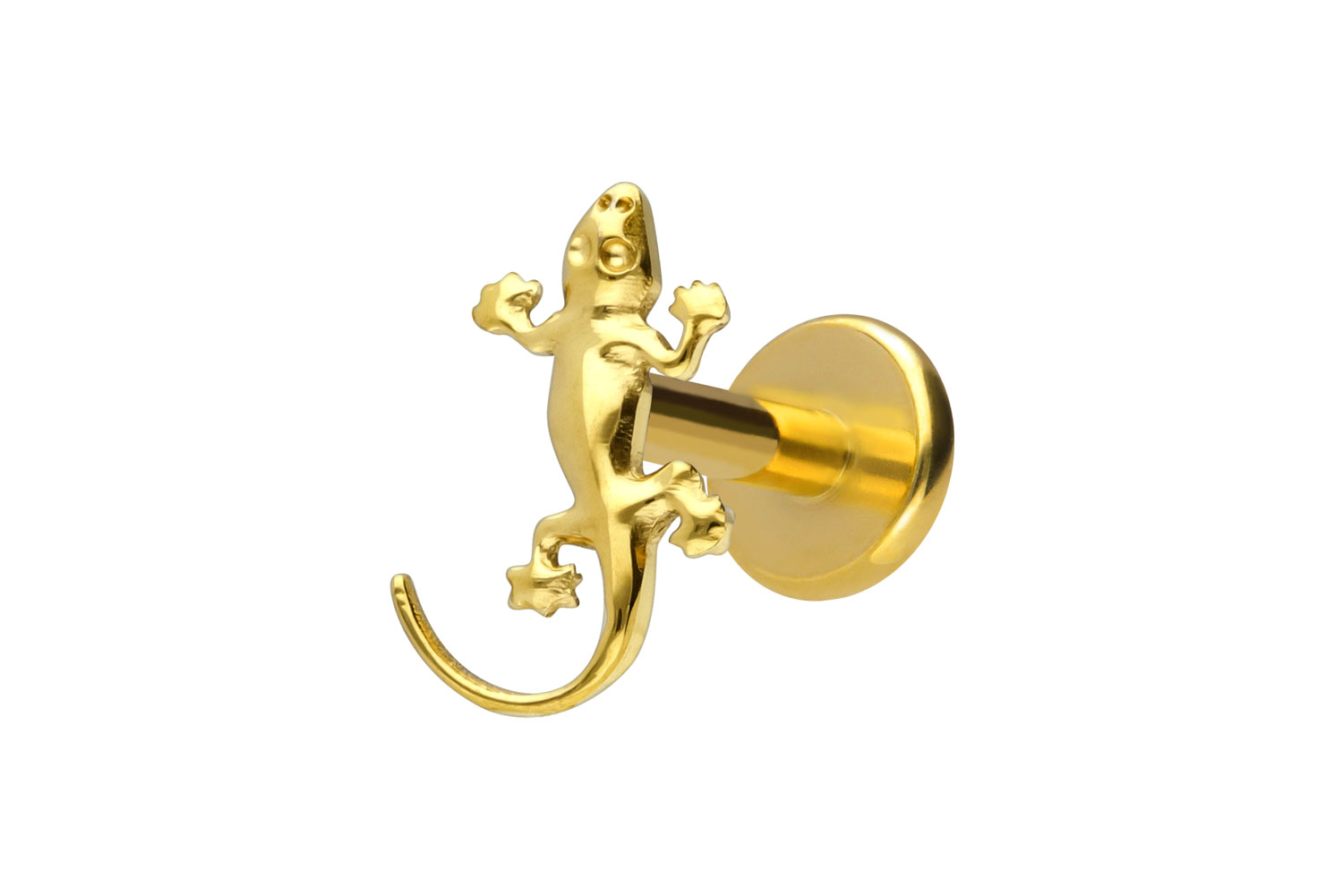 Titan Labret Piercing mit Innengewinde GECKO